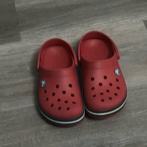 Gently used boys crocs